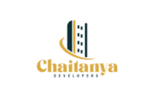 Chaitanya Developers' professional logo with architectural elements