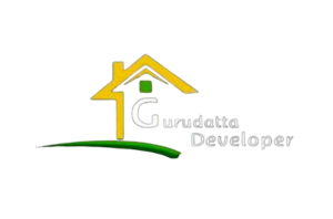 Real estate developer's logo featuring a home icon and green accent