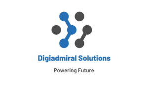 Blue and grey network icon for Digiadmiral Solutions, a tech firm